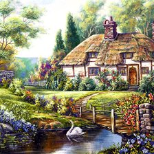 Схема вышивки «Уютный домик»