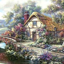 Схема вышивки «Уютный домик»