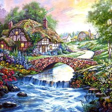 Схема вышивки «Уютный домик»