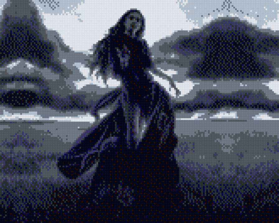 тьма - фэнтэзи, девушка - предпросмотр