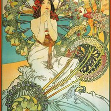 Схема вышивки «худ.Альфонс Муха Картина»