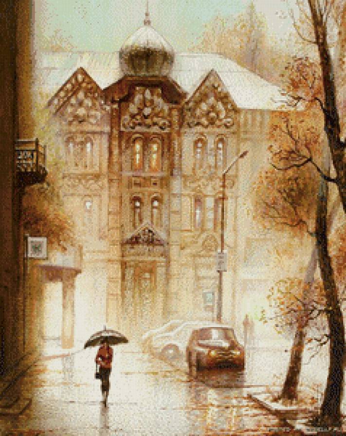 под дождем - предпросмотр