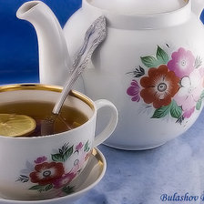 Схема вышивки «чаепитие»