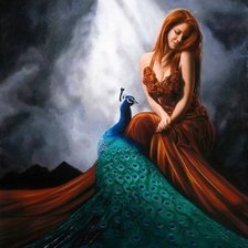 Схема вышивки «девушка»