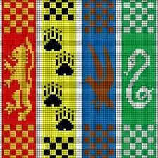 Схема вышивки «Герб Хогвартса»