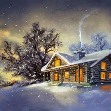 Схема вышивки «избушка»