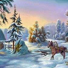 Схема вышивки «Виктор Цыганов 12 зима»