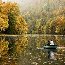 Схема вышивки «пейзаж, осень»