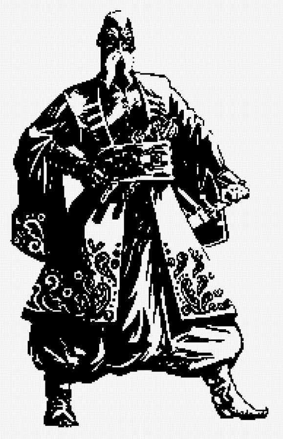 Козак - козак, 2 цвета, монохром - предпросмотр