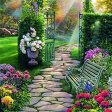 Схема вышивки «Дверь в лето»