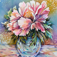 Розовый пион