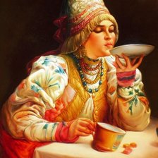 Схема вышивки «чай»