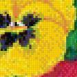 Предпросмотр схемы вышивки «анютины глазки» (№543151)