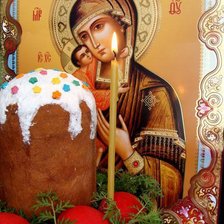 Схема вышивки «Пасхальный кулич»