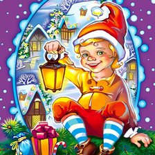 Схема вышивки «Рождественский гном»