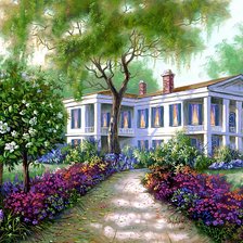 Схема вышивки «Вилла»