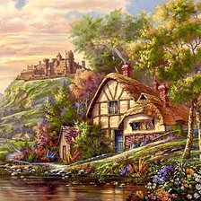 Схема вышивки «Уютный домик»