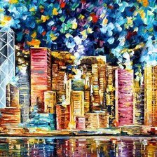 Схема вышивки «город»