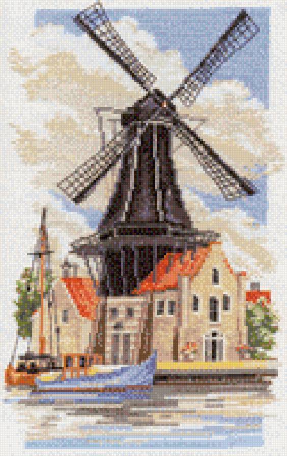 Мельница 2 - голандия, мельница - предпросмотр