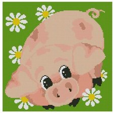 Схема вышивки «Поросёнок»