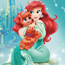 Схема вышивки «Ариель и Сокровище»