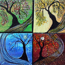 Схема вышивки «Времена года»