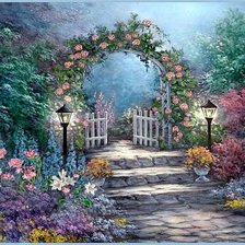 Схема вышивки «Сад»