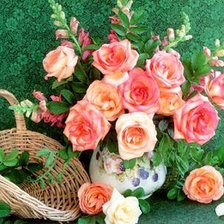 Схема вышивки «розы»