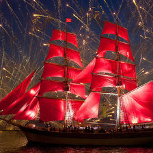 Схема вышивки «Алые паруса»