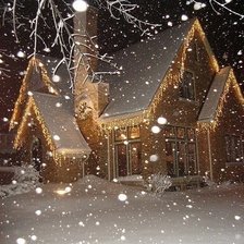 Зимний домик