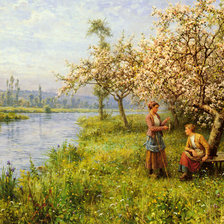 Схема вышивки «луис астон найт 12 в цветущем саду»