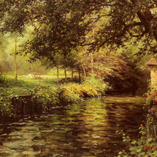 Схема вышивки «луис астон найт 15 дуб над рекой»