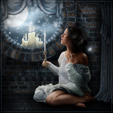 Схема вышивки «ждущая чуда»