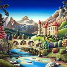 Схема вышивки «сказочная страна»