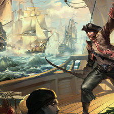 Схема вышивки «Сражение на море»