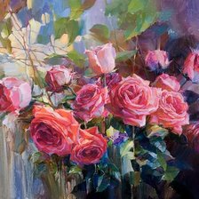 Схема вышивки «Розы»