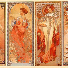 альфонс муха времена года