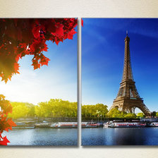 Схема вышивки «диптих париж»