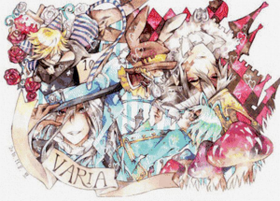 Varia - фран, вария, алиса в стране чудес, бел, скуало - предпросмотр