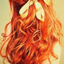 Схема вышивки «Рыжая девушка»