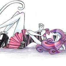 Схема вышивки «Кетрин де мяу»