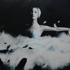 Схема вышивки «балерина»