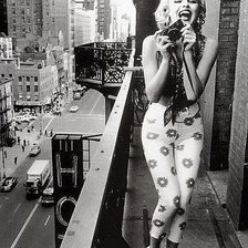 Схема вышивки «Мерелин Монро»