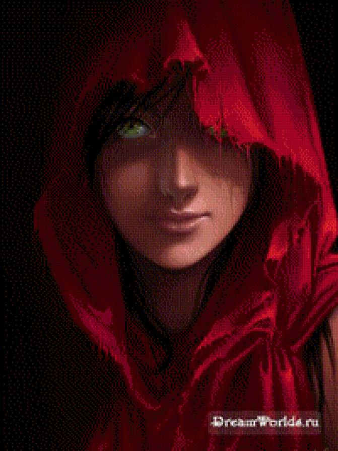 Девушка в красном - девушка - предпросмотр