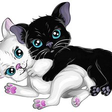 Схема вышивки «Котята»