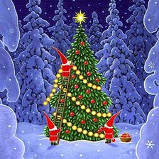 Схема вышивки «В лесу родилась ёлочка...»