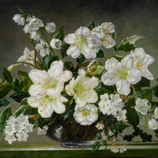 Схема вышивки «белый букет»