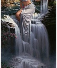 Схема вышивки «водопад фентези»