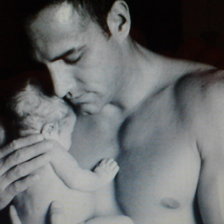 Схема вышивки «любовь папы к ребенку»