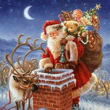 Схема вышивки «Дед мороз»